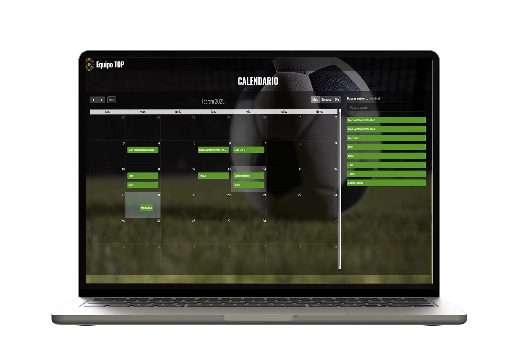Calendario Planifica tus entrenamientos en el calendario