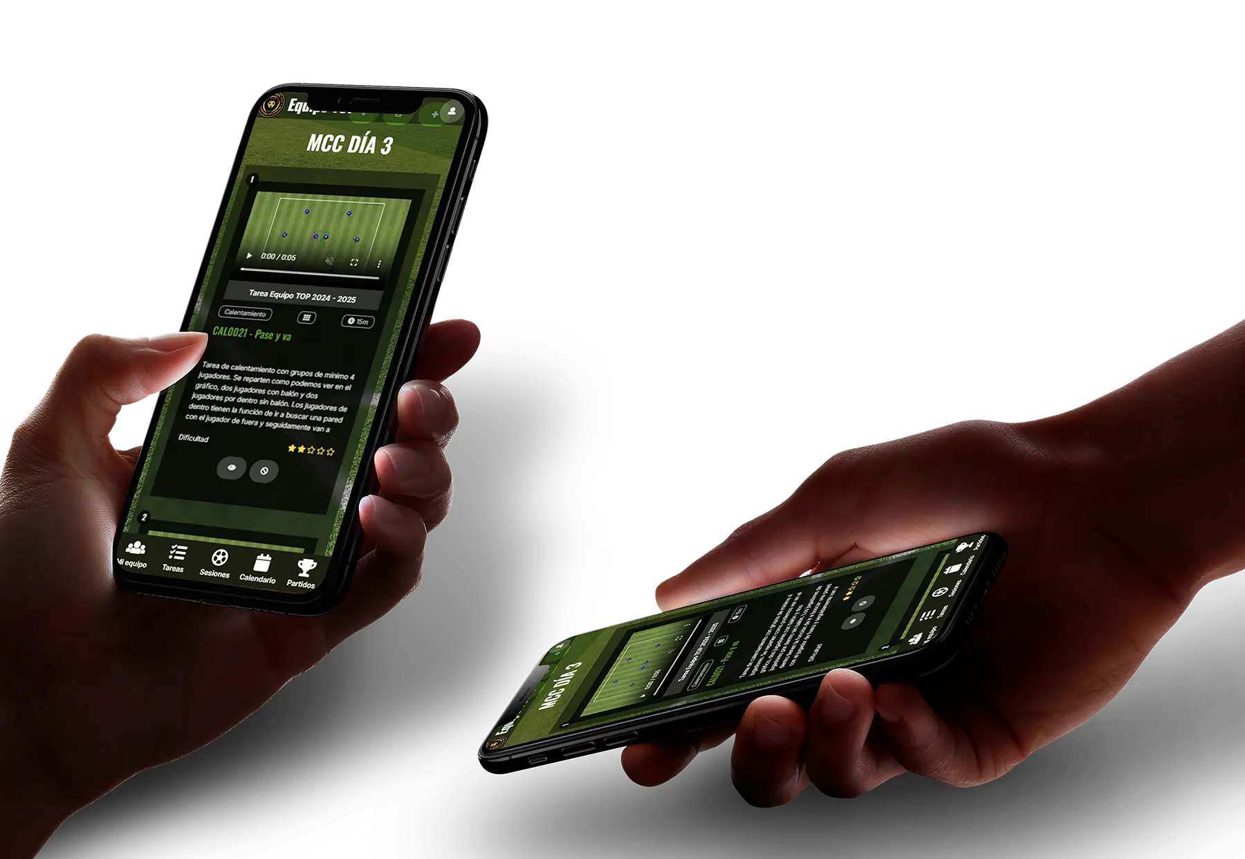 Cuerpo técnico conectado El cuerpo técnico puede conectarse simultáneamente